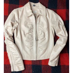 Rogue by Reilly Olmes Light Pink Leather Jacket S